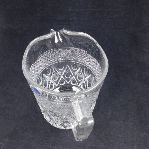 Imperial Glass Cape Cod Clear Large Ice Lip 56oz Pitcher Vintage 7.875" High - Picture 9 of 10